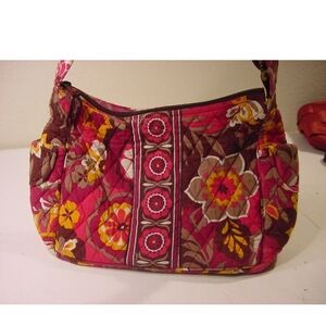 Vera Bradley Vibrant Floral Quilted Tote Bag EUC